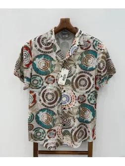 Camasa barbati PREMIUM , maneca scusta, cu imprimeu 11904 O3-4.1